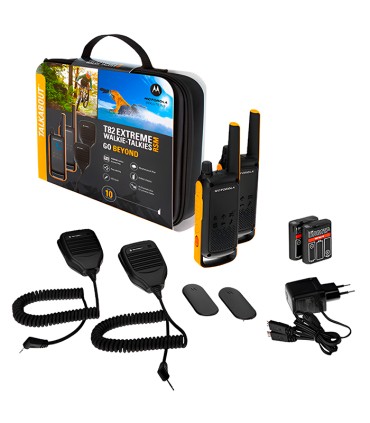 MOTOROLA Case 2 X PMR - T-82 with remote speaker microphones