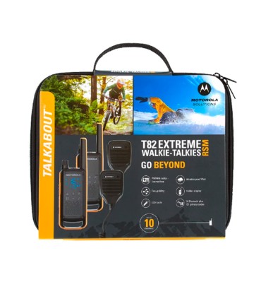 MOTOROLA Case 2 X PMR - T-82 with remote speaker microphones