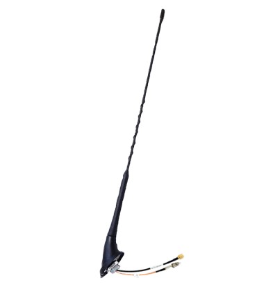 Mobile antenna 5/8, TETRA + GPS with 28º, 5m cable