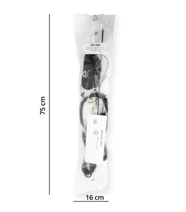 Komunica Multiband professional antenna for mobile use: TETRA/LTE-5G/GPS-GNSS-GALILEO+3 Exten Cord.