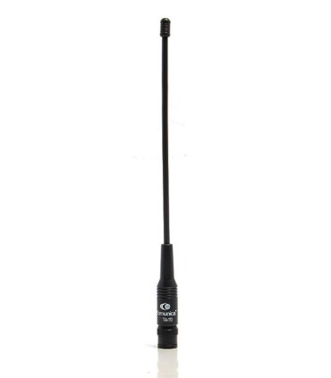 Portable antenna VHF-UHF + RX, 22cm, BNC, thick whip.