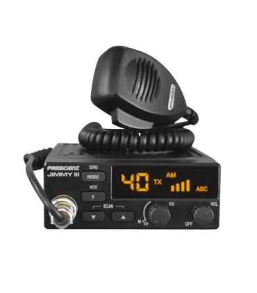 PRESIDENT emisora CB 40 canales ASC, AM/FM