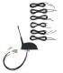 Combined Mobile Antenna: 4 x LTE/5G, 1 x WLAN-WiFi 2.4/5.8GHz + 1 x TETRA