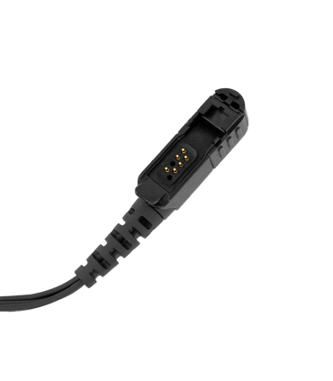 Komunica 3 wires kit, compatible Motorola DP2000, with barrel PTT & mini lapel microphone