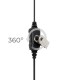 Boom-type Microearphone compatible with Kenwood 2 Pin