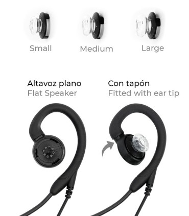 Boom-type Microearphone compatible with Kenwood 2 Pin