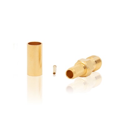 SMA female connector for RG-58 crimp