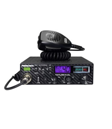 PRESIDENT Emisora CB27 40 Canales AM/FM ASC 12/24V S.W.R. NRC