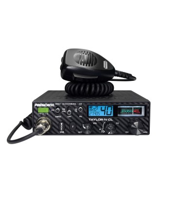 PRESIDENT Emisora CB27 40 Canales AM/FM ASC 12/24V S.W.R. NRC