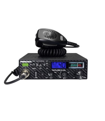 PRESIDENT CB27 Radio 40 Channels AM/FM ASC 12/24V S.W.R. NRC