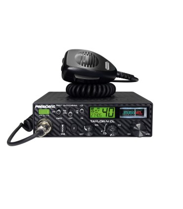 PRESIDENT CB27 Radio 40 Channels AM/FM ASC 12/24V S.W.R. NRC