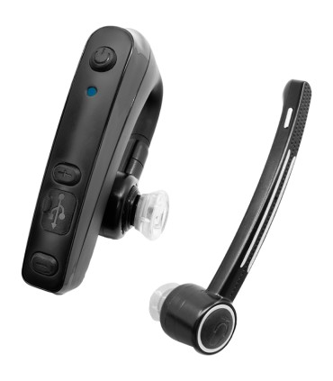 Bluetooth microearphone PTT with dual communication line special version for iOS. Compatible with PoC Apps + Walkie Talkie