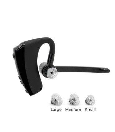 Microauricular Wireless PTT con doble línea de comunicación. Compatible Teléfono + Walkie-Talkie. Versión especial para PoC iOS.