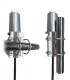 Antena Base Vertical 144/430 MHz 200W Fiberglass UHF/VHF