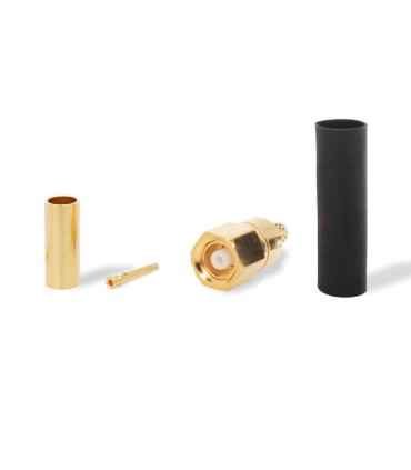 SMC female connector for RG-174 cable, crimp type