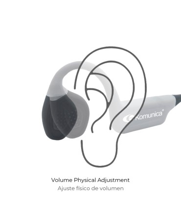 Auricular Wireless Bone Conduction con PTT y doble comunicación. Compatible con iOS, Android y walkies