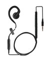 Komunica In-Line PTT Microearphone compatible with Hytera S1 MINI Series