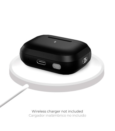 Wireless microearbuds with charging case and integrated PTT for with Walkie-talkie or Phone