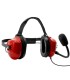 Professional and rugged red headset with 25 dB environmental noise cancelling system + “Quick Disconnect” connector