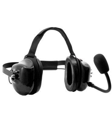 Professional and rugged Noise-Cancelling Headset 25dB + "Quick Disconnect" Connector for Motorola DP2000