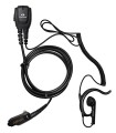 Micro-Auricular cable rizado con orejera ergonómica x Icom ICF52/62