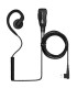Microauricular Komunica versión con orejera giratoria compatible con Motorola 2 Pin