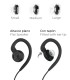 Micro-earphone Komunica version with a swivel earpiece compatible with Motorola 2-pin