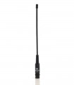 Antena Walkie VHF-UHF + RX, 22cm, BNC, varilla gruesa