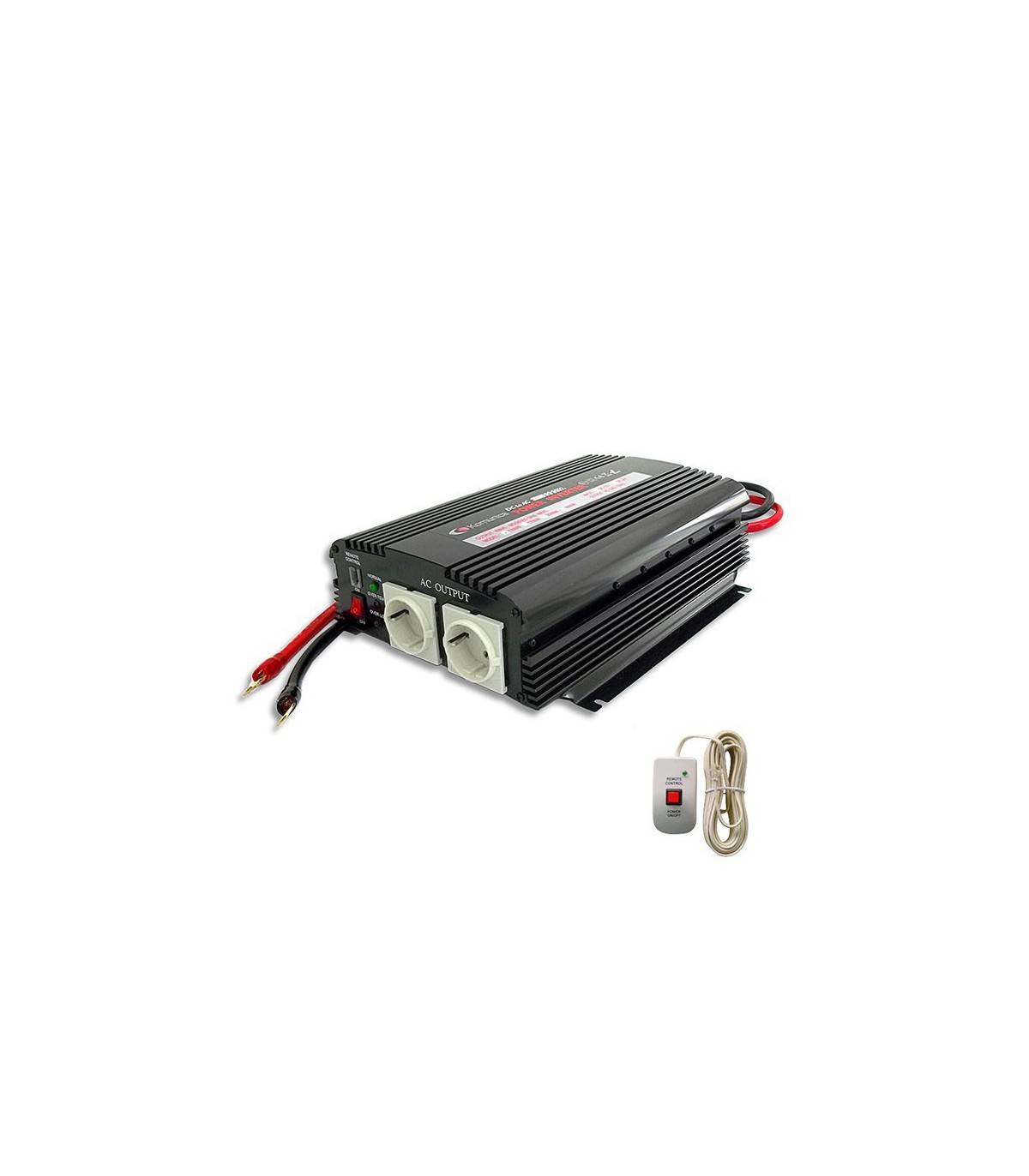 Inverter 1700W, 24V/220V + remote control