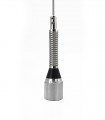 Movil antenna VHF 1/4  strong spring, stainless steel, PL.