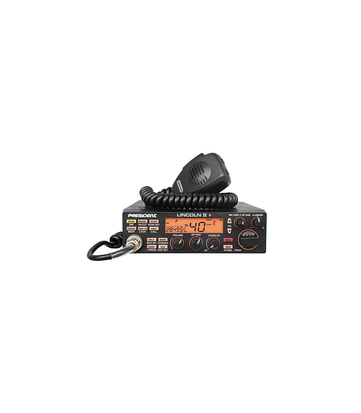 PRESIDENT emisora CB AM/FM/LSB/USB/CW, con funciones y VOX - Komunica Power